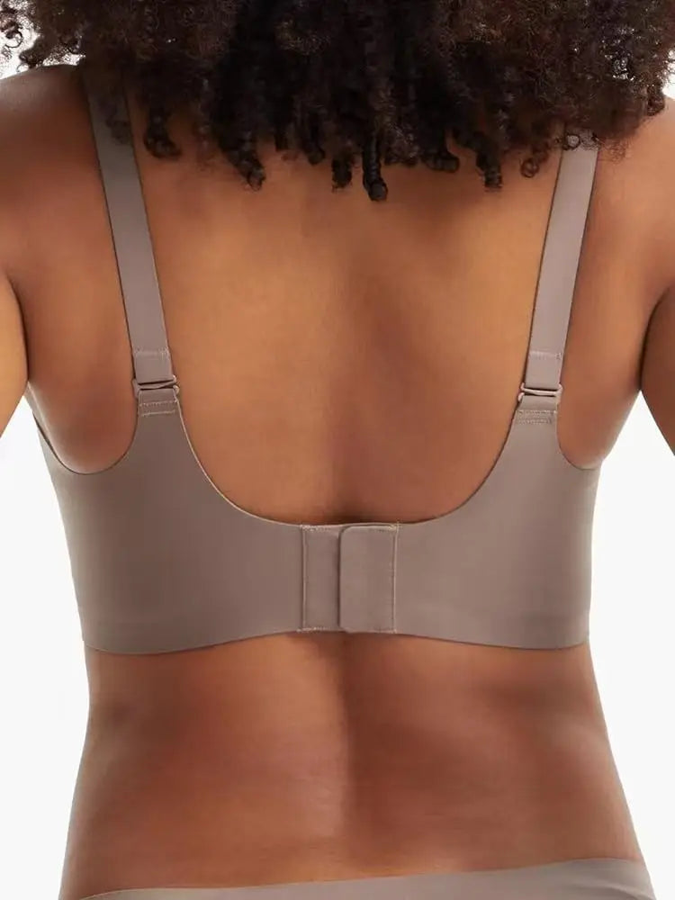 Plus-size Jelly-like Wire-free Bra Thin Molded Cups with A Wire-free Design Comfortable and Breathable Underwear Push Up