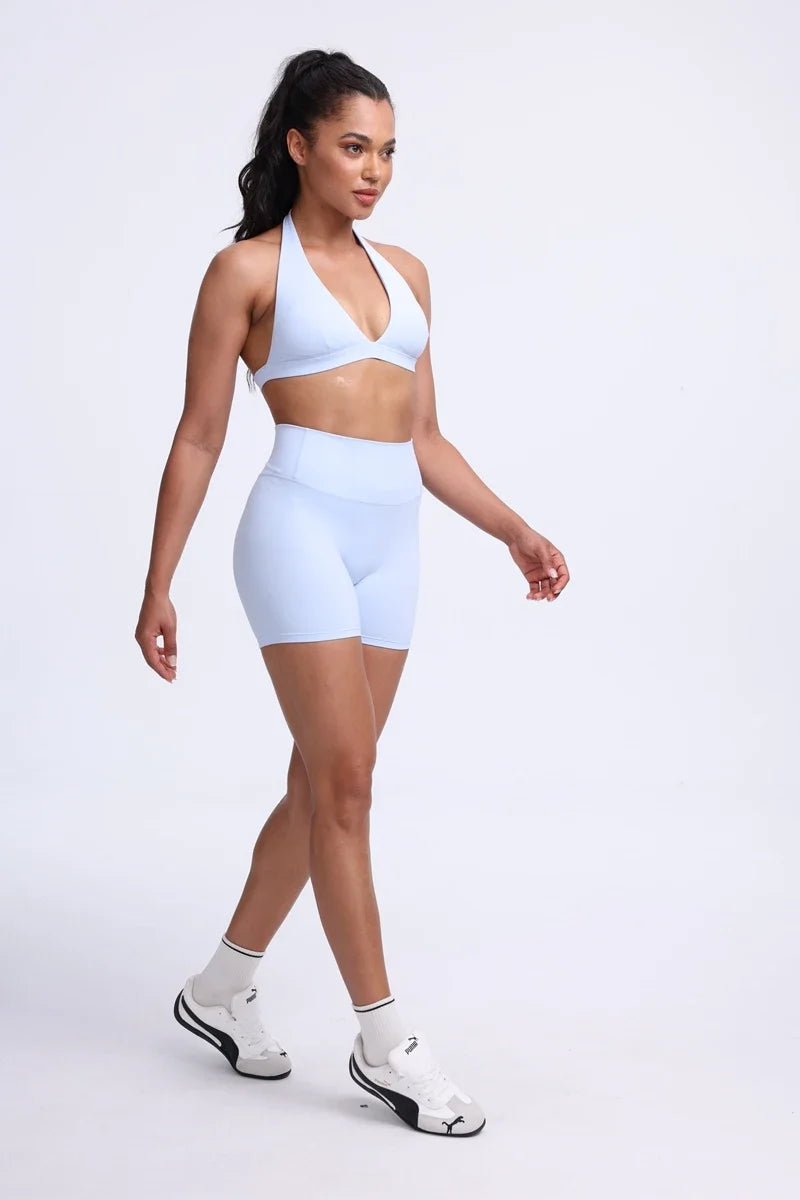 DIAS FIT JOY -Neck Hanging Neck Naked Feeling Yoga Bra for Running Fitness Cycling - Breathable Comfortable Sports Bra for Women