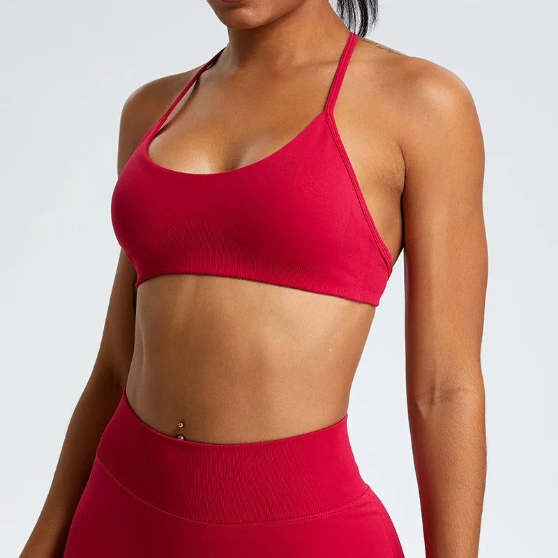 Women Sports Underwear High Support Sports Top Push Up Yoga Bra Gym Crop Top Fitness Workout Bra Running Brassiere Sportswear
