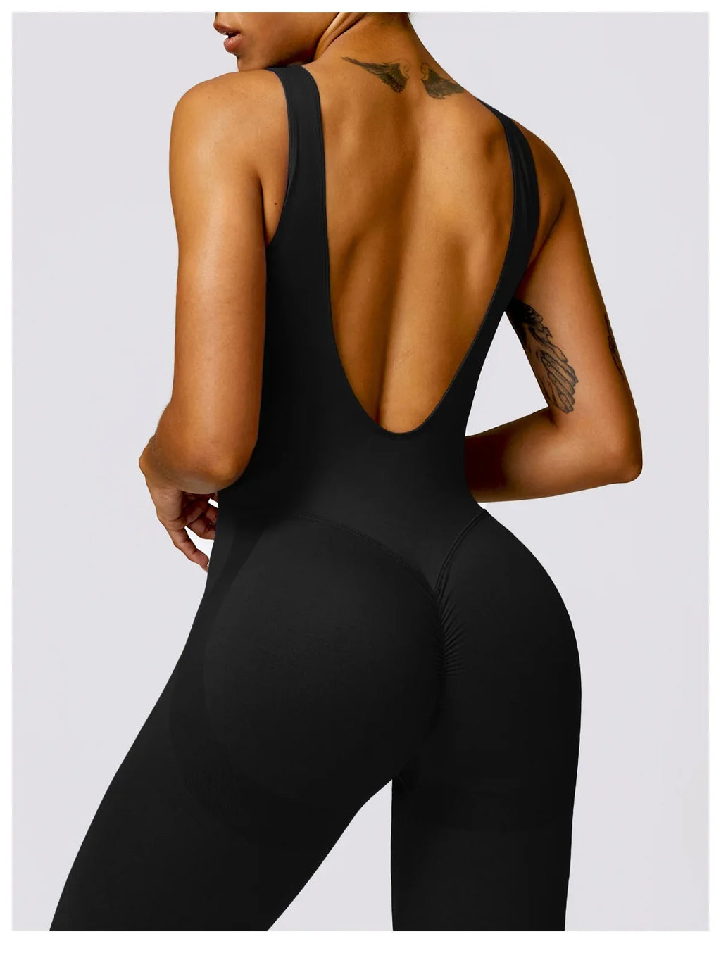 Seamless One-piece Suit Women Sports Jumpsuit Push up Yoga Suit Backless Sportswear Set Women Sleeveles Workout Bodysuits Female