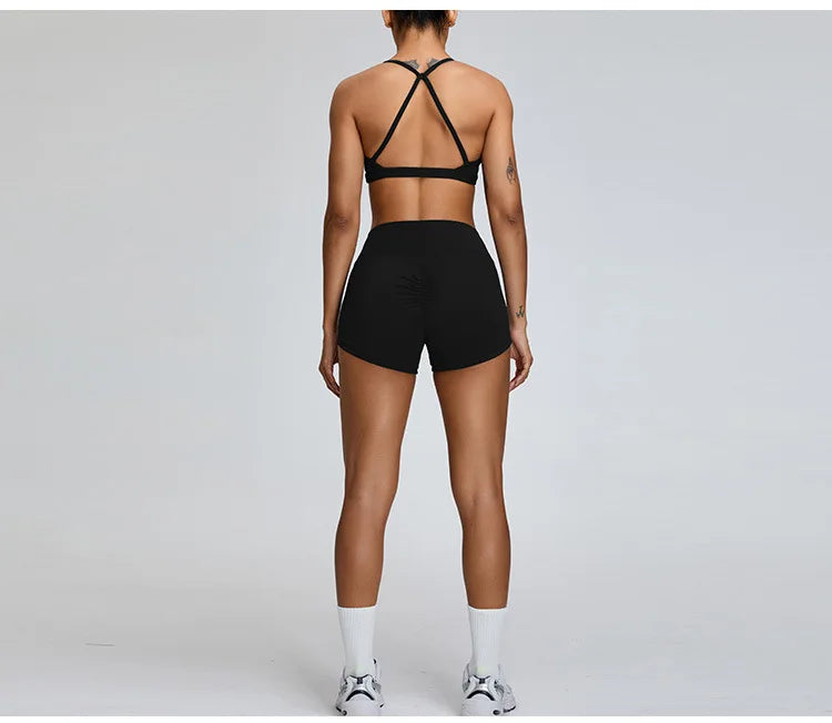 Yoga Shorts Buttock Lift Scrunch Fitness Shorts Gym Legging Cycling Slim Fit Workout Shorts Women High Waist Sports Shorts Women