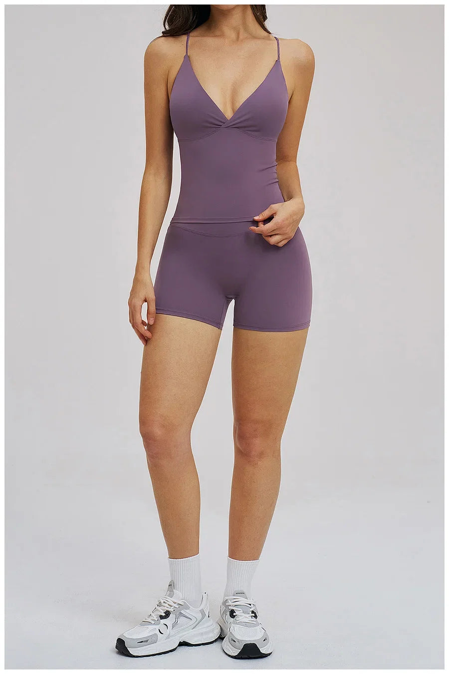 Women 2 Piece Gym Workout Set Female Bra Yoga Shorts Vest Fitness Wear Quick-Dry  Sports Bra Suits Sportswear Tracksuit Outfits