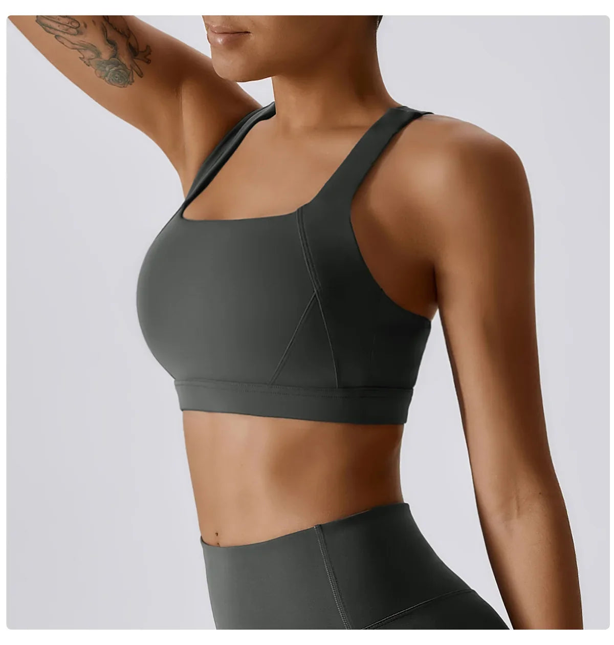 Crossed Shoulder Strap Yoga Bra Chest Pad Running Sports Bra Gym Top Women Stretch Pull Up Underwear Women Vest Fitness Tank Top