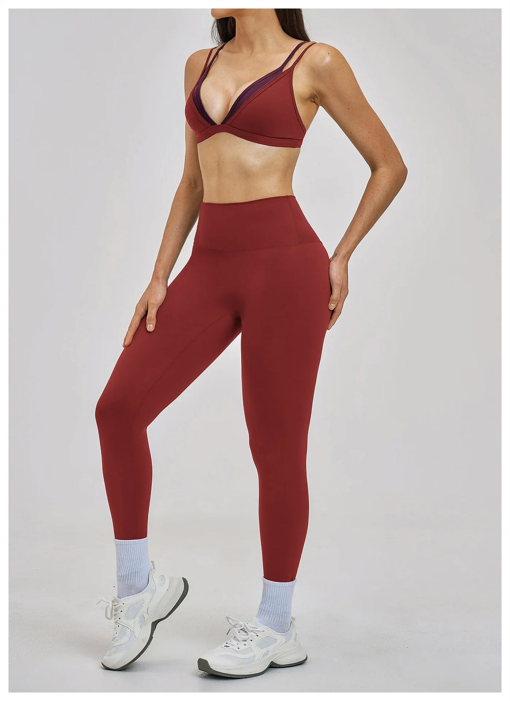 2 Piece Yoga Set Women's Tracksuit Athletic Wear Gym Clothes Female Workout Push Up Clothes Sports Bra Leggings Suit Fitness Set