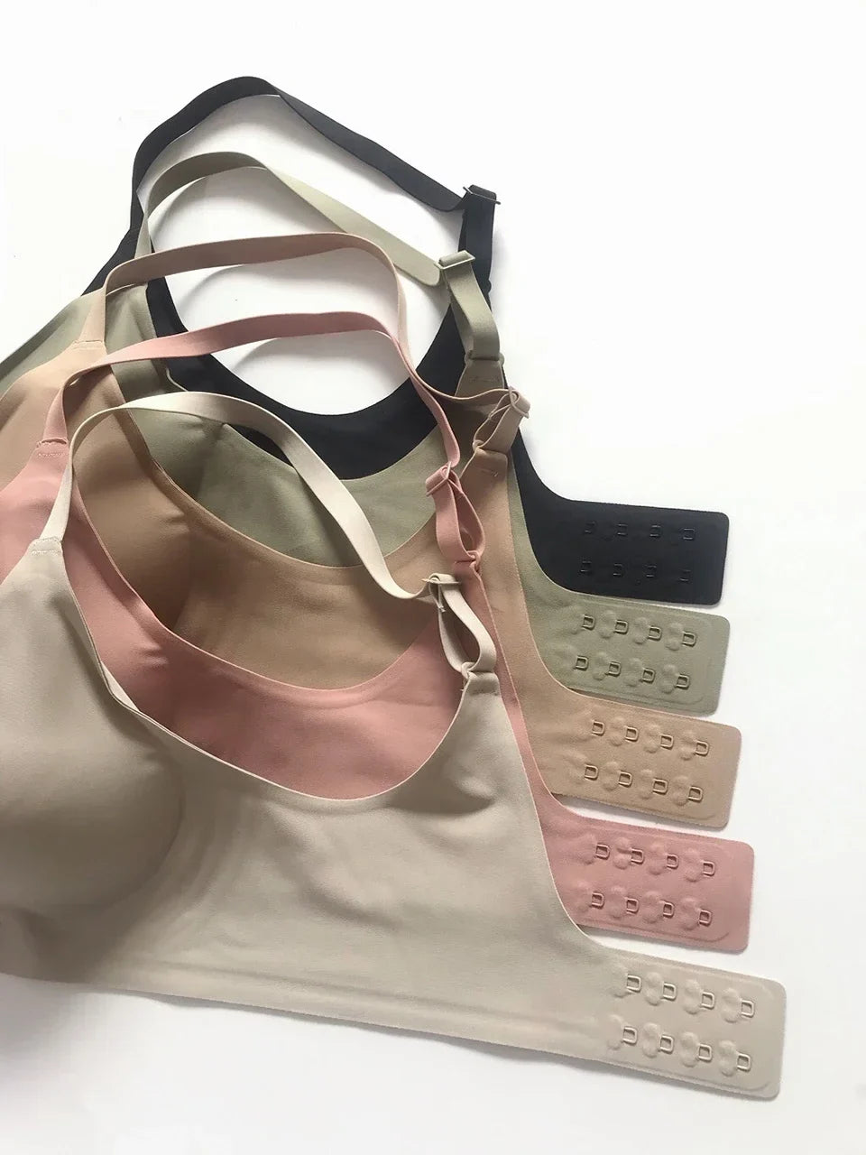 Deep V Jelly Bras Wireless Comfortable Supportive Bra No Underwire Push Up Bralette Seamless Underwear for Women