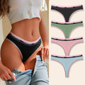 4Pcs Women's Seamless Cotton Briefs Intimates Sexy Panties Solid Color Breathable Underwear Female Low Waist Soft Lingerie S-XL