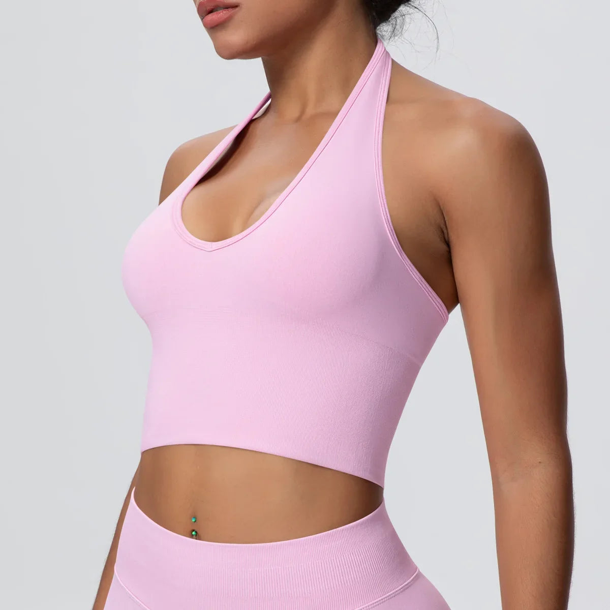 Gym Tops Women Halter Top Gym Vest Woman Sexy Backless Push Up Sport Bras Running Vest Workout Tops Activewear Yoga Fitness Vest