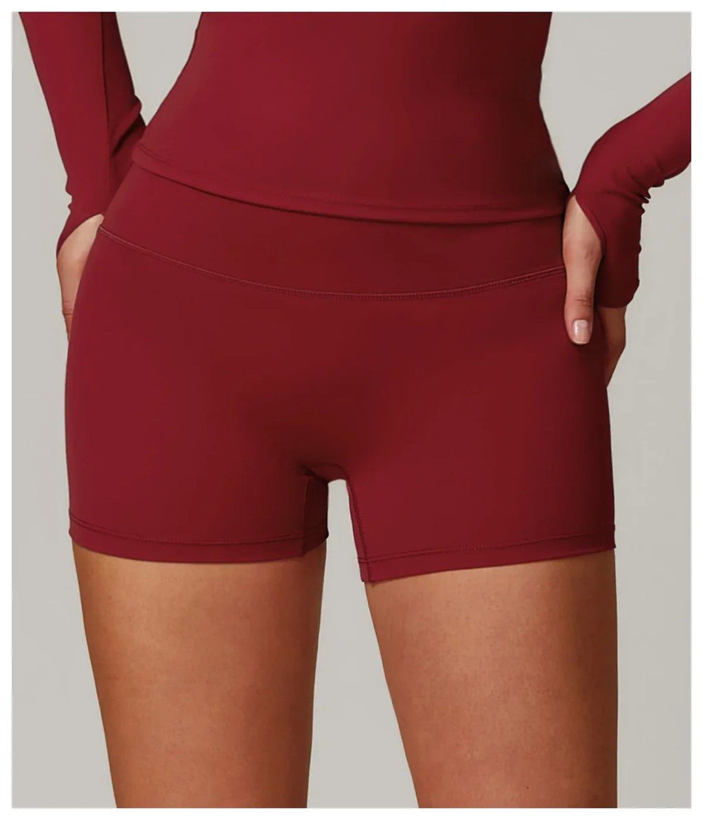 Yoga Shorts Women Summer Fitness Shorts Running Cycling Shorts Breathable Sports Leggings High Waist Summer Workout Gym Shorts