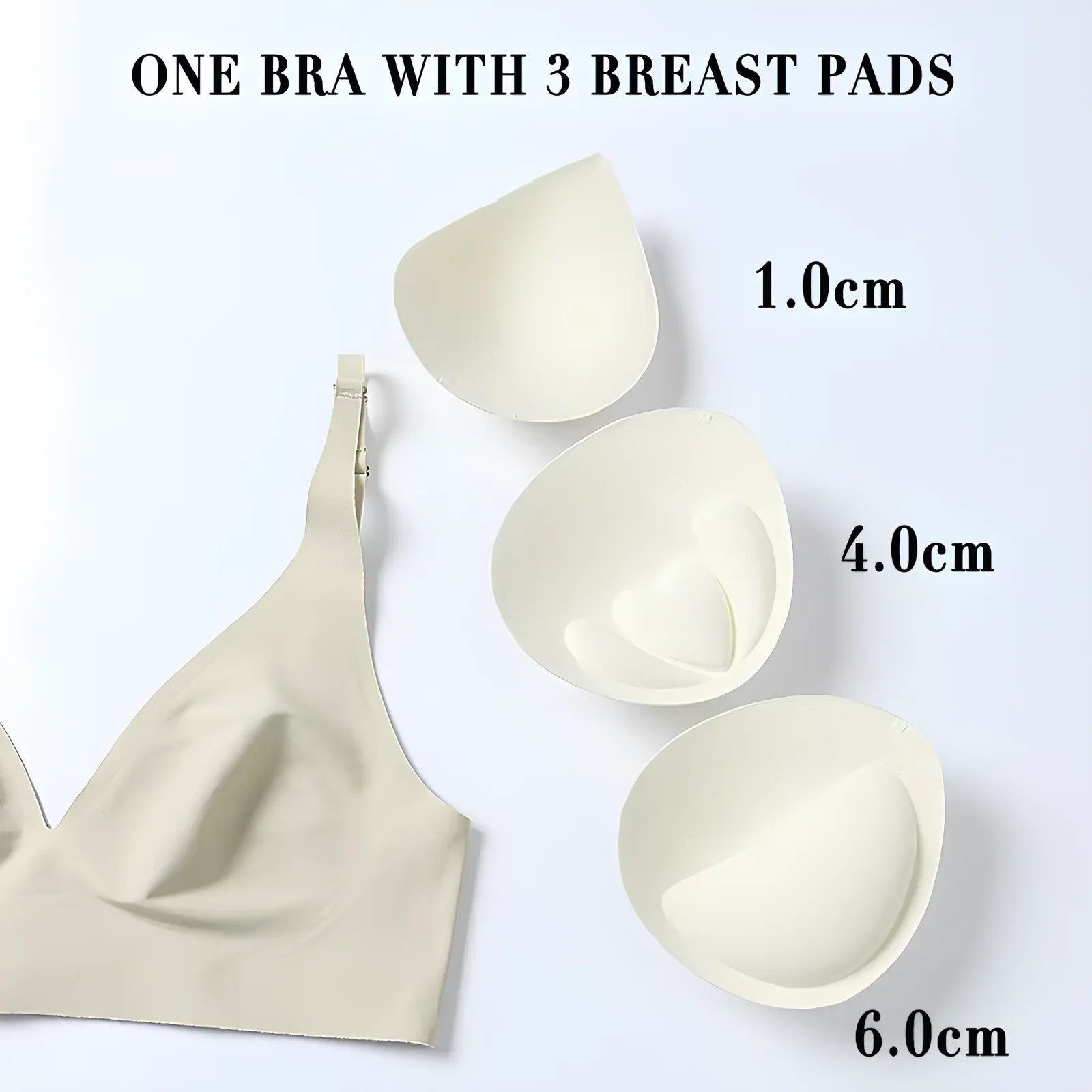 Deep V Jelly Bras Wireless Comfortable Supportive Bra No Underwire Push Up Bralette Seamless Underwear for Women