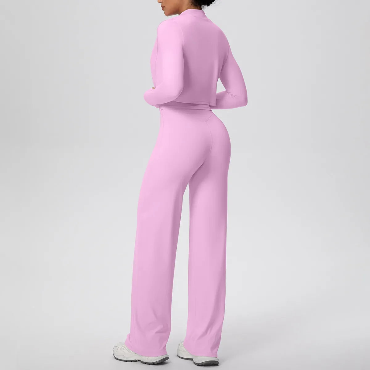 Yoga Set 3PCS Women Workout Sets Sportswear Gym Clothing Fitness zipper Long Sleeve High Waist Leggings Sports Suits Yoga Suit