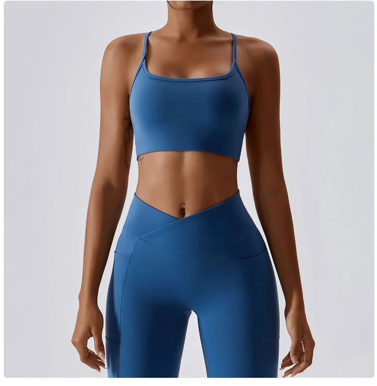 Sexy Cross Sports Bra Gym Top Women Training Running Yoga Bra Stretch Women Sports Underwear Fitness Workout Women Tank Tops