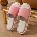 Four Season Linen Home Slippers Women Indoor Bedroom Women House Slides Autumn Unisex Lovers Shoes Adults Outdoor Casual Sandals