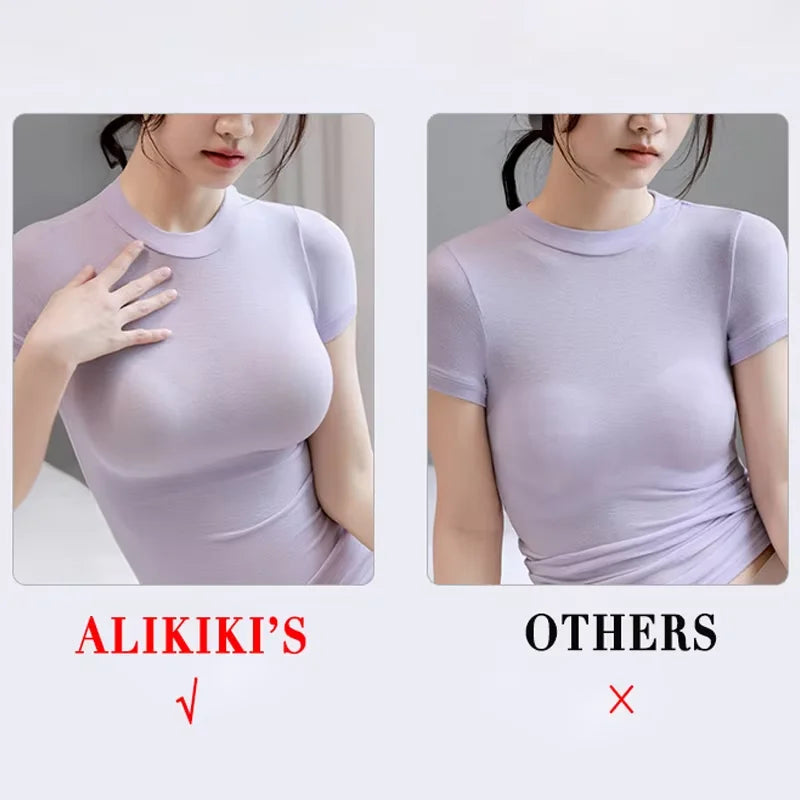 Deep V Jelly Bras Wireless Comfortable Supportive Bra No Underwire Push Up Bralette Seamless Underwear for Women