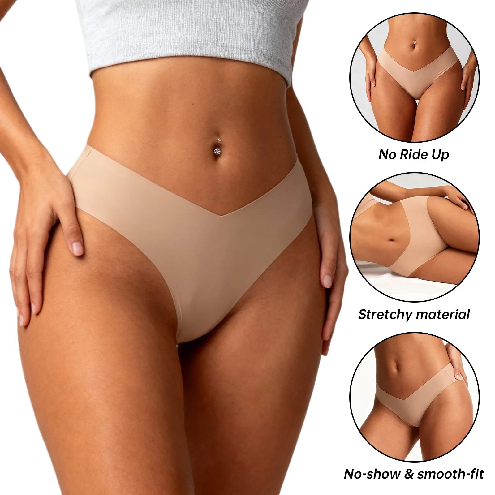 7pack of Color Women's Seamless Wireless Sports Bras Panties Set - Soft Push-Up Design Everyday Basic Lingerie Free Shipping