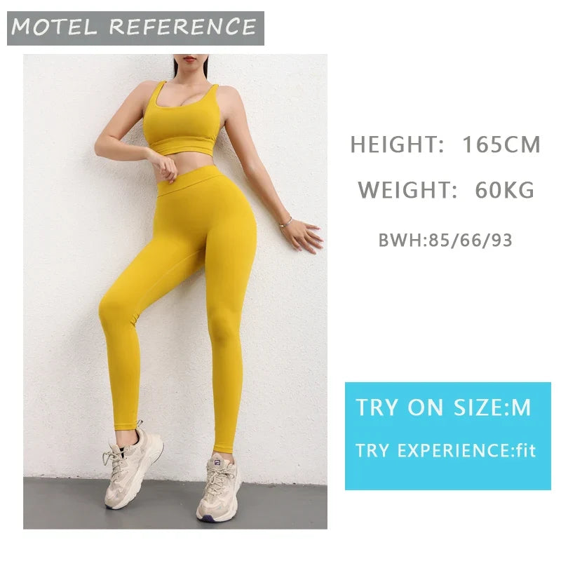 DIAS FIT JOY New V-shaped Women's Nylon Yoga Leggings Pants Gym Sport Fitness Outfit Women High Waist Elastic Tight Breathable