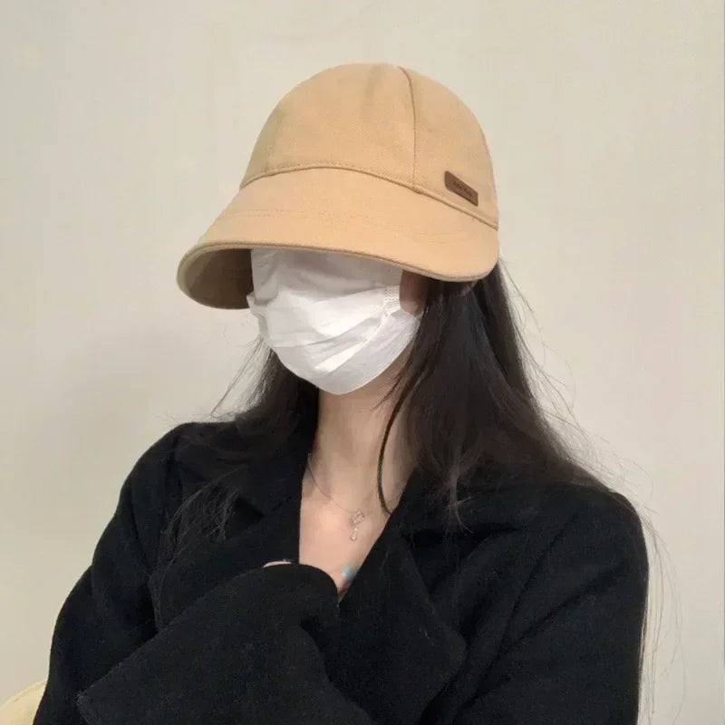 Women's Foldable Sunhat Summer Outdoor Beach Fisherman Hat Sunscreen UV Protection Cap Adjustable Cotton Wide Brim Bucket Caps