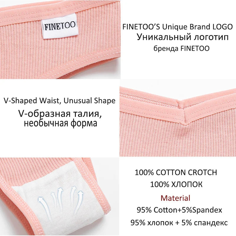 4Pcs/Set Cotton Panties Low Rise Briefs Women Underwear Bikini Ladies Sexy Underpants Female Intimates Girls Lingerie 2022 Hot