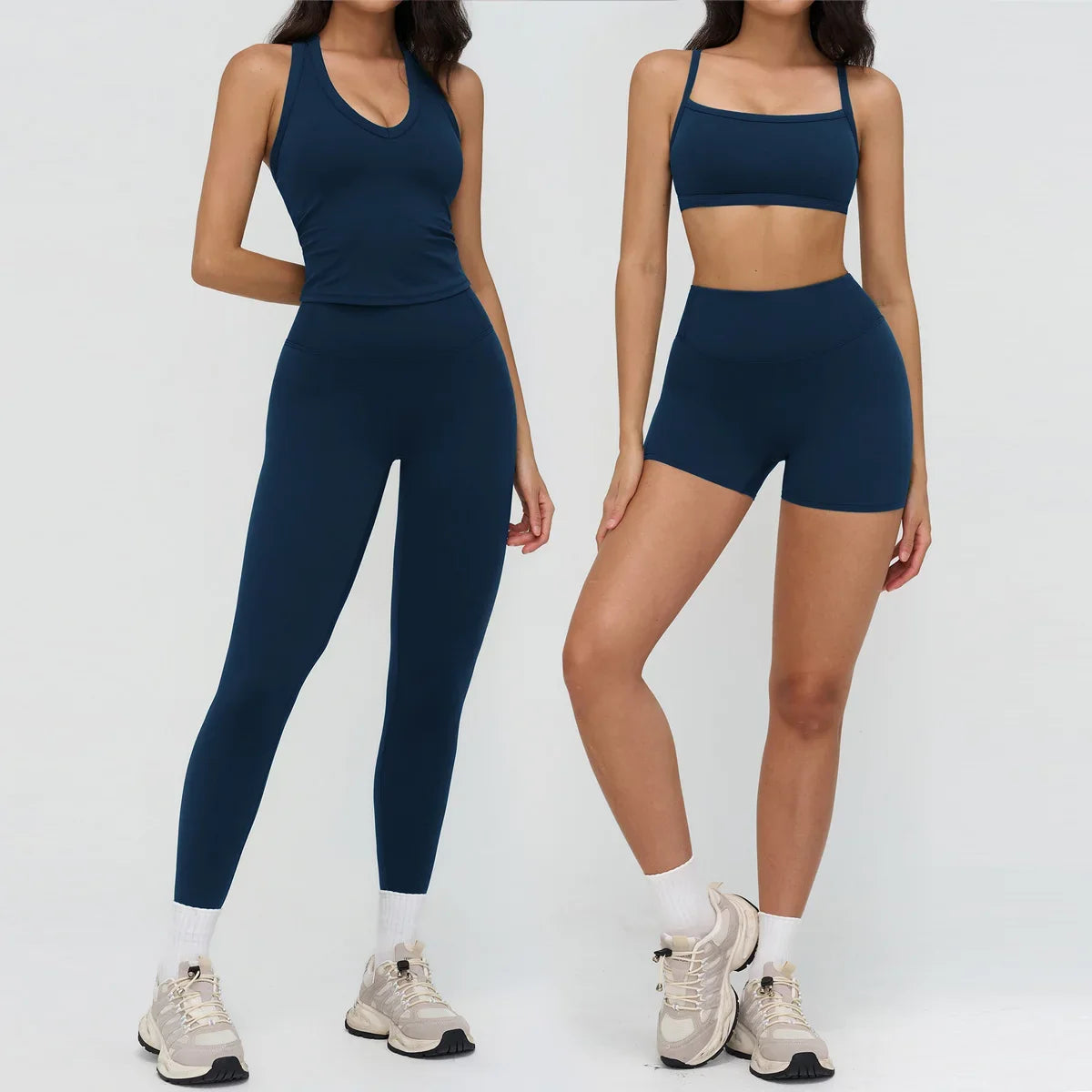 Yoga Clothes Set 2PCS Gym Crop Top Women Outfits Sports Bra High Waist Legging Fitness Suit Running Workout Tracksuit Sportswear