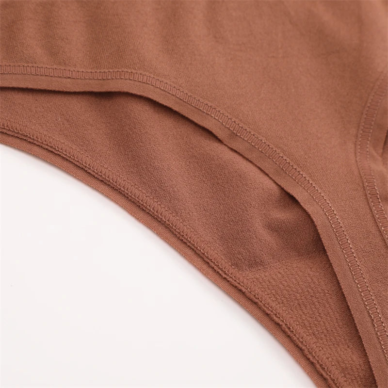 3PCS Seamless Women's Lingerie Female Thongs Sexy Underwear Low-Rise Underpant Women's Panties Intimates Bikini Briefs S-XL