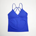 NCLAGEN Gym Yoga Tops Women Vision Twist Front Longline Top Quick Dry Thin Strap Workout Vest Push-up Pilates Fitness Tank