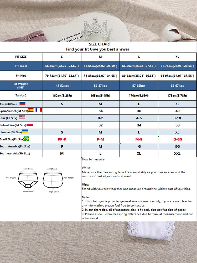 4PCS Cotton Seamless Panties Hollow Sexy Design Unique Low Waist Women Panties Breathable Girls Underwear Soft Lingerie S-XL