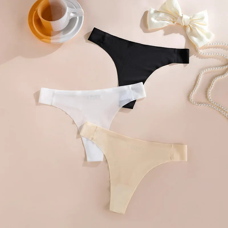 Seamless Sexy Women Panties Underwear Thong Intimates G String  Ladies Low-Rise Briefs Female Panty Set Lingerie Size S-XL