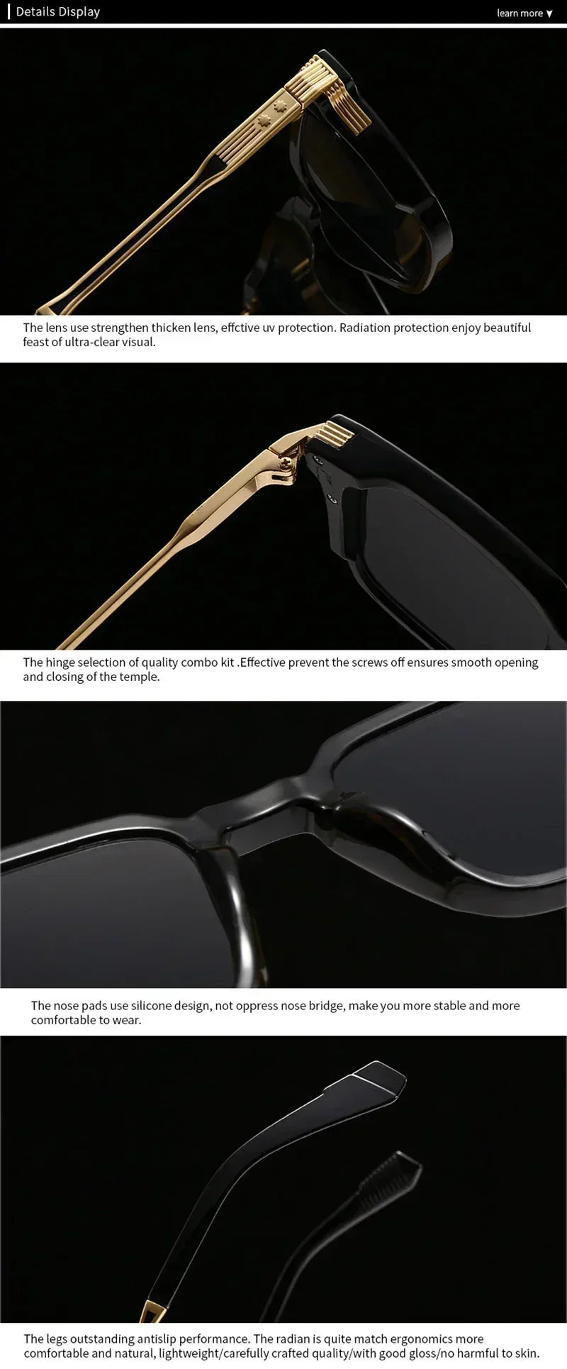SHAUNA New Square Women Luxury Sunglasses Retro Rivets Men Gradient Shades UV400 Sun Glasses