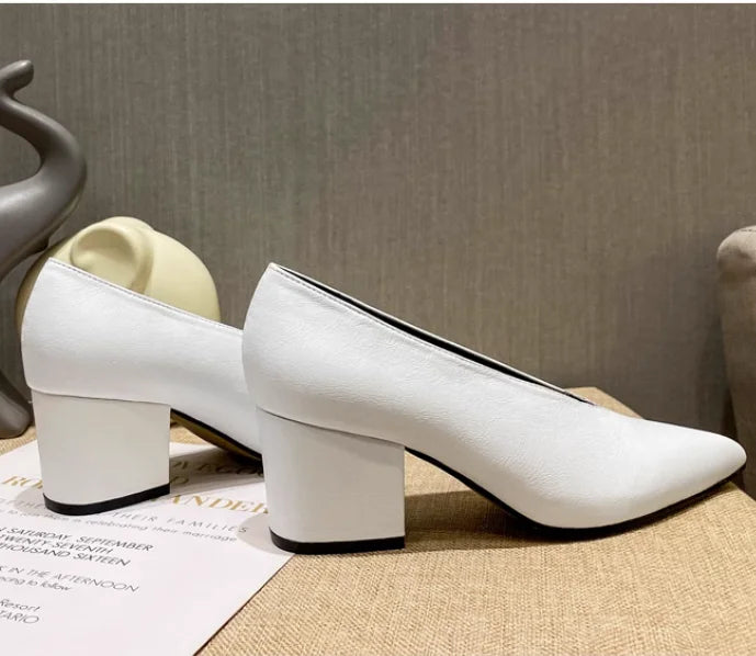 XGRAVITY Sexy Autumn New Designer Vintage Evening Shoes Ladies Fashion Pointed Toe V Cut Woman Shoes High Heel Pumps Sexy C323