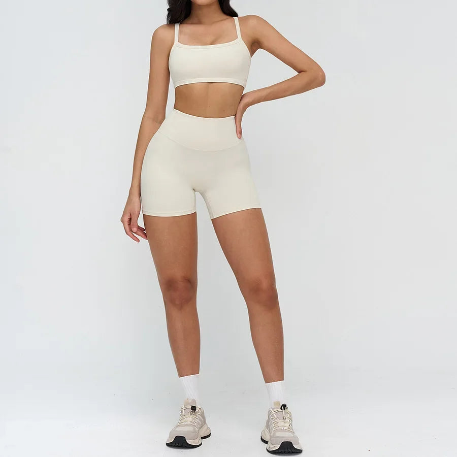 Yoga Clothes Set 2PCS Gym Crop Top Women Outfits Sports Bra High Waist Legging Fitness Suit Running Workout Tracksuit Sportswear