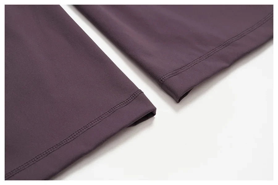 Yoga Set 2 Pieces Women Fitness Sportswear Gym Loose wide-leg pants Long-sleeved T-shirt Sports Crop Tops Tracksuit Workout Wear