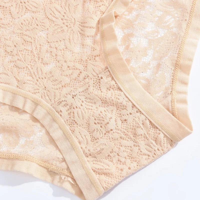 New Women Sexy Panties Safe Hollow Out Lace Floral Ladies Briefs Low Waist Solid Comfortable Hot Sale Female Underpants S-XXL
