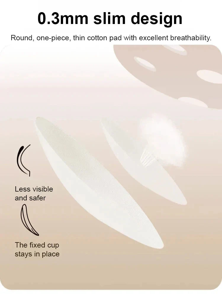 Women's Large Breasts Underwear Wide Shoulder Invisible Corset Antibump Thin Underwear Full Cup Vest Traceless Bra with Bra Pads
