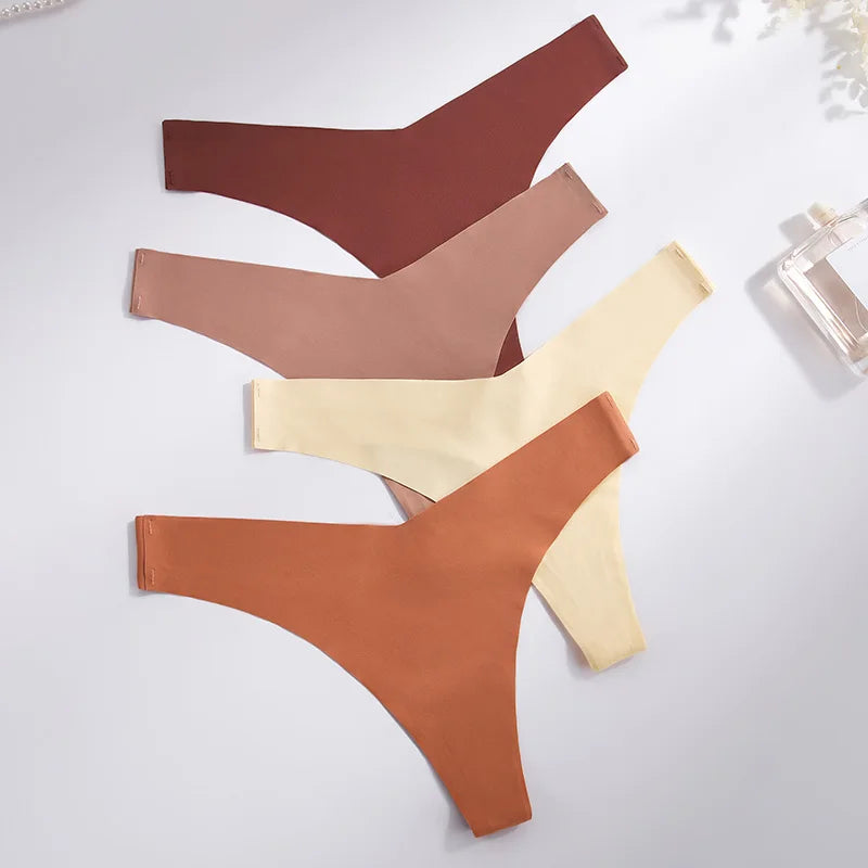 Seamless Women Panties Underwear Female Thong Intimates G String  Ladies Low-Rise Briefs Sexy Panty Set Lingerie Size S-XL