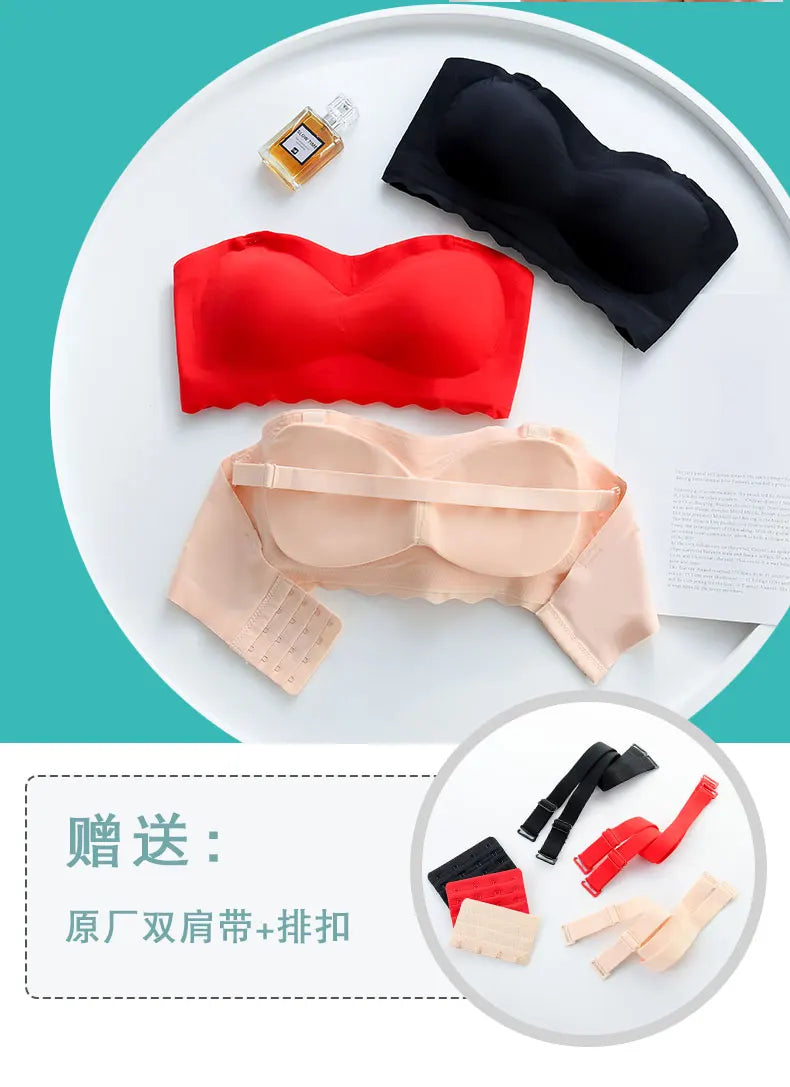 Push Up Bras for Women Underwear Invisible Strapless Bralette Large Size Brassiere Thin Mold Cap Bra 5XL 6XL Soutien Gorge Femme
