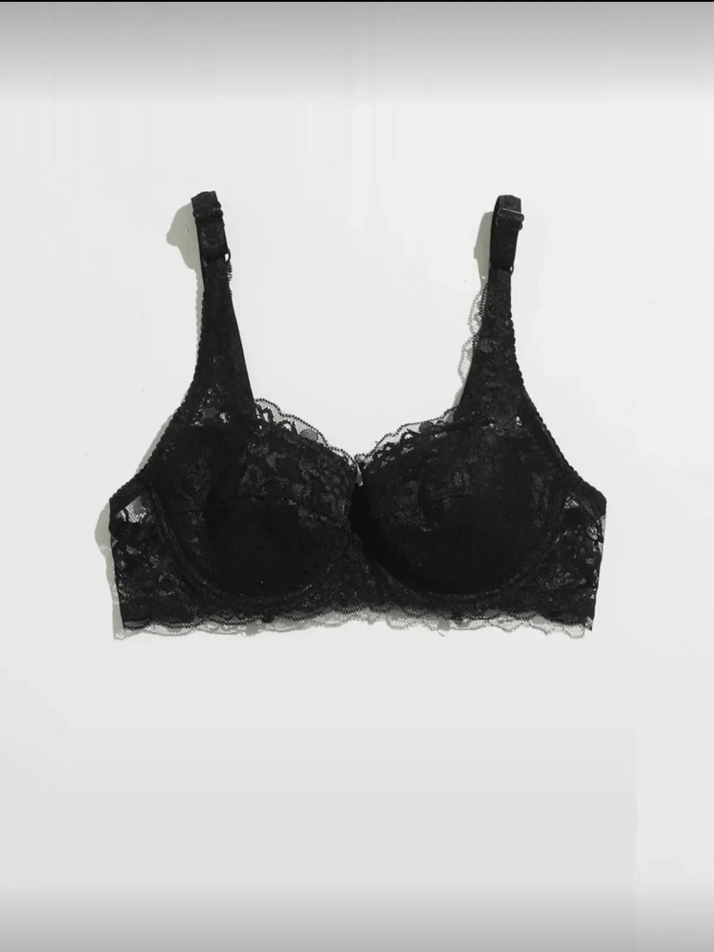 Lace Women's Bra Breast Cover Thin Cup Underwear Underwire Adjustable Push Up Bras Sexy Bralette Lingerie
