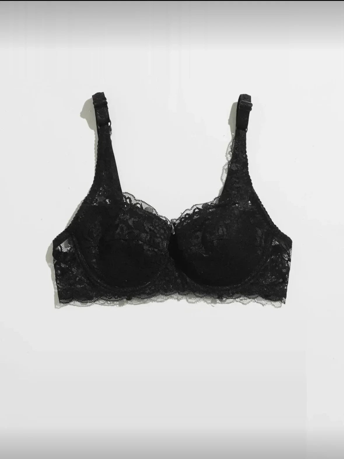 Lace Women's Bra Breast Cover Thin Cup Underwear Underwire Adjustable Push Up Bras Sexy Bralette Lingerie