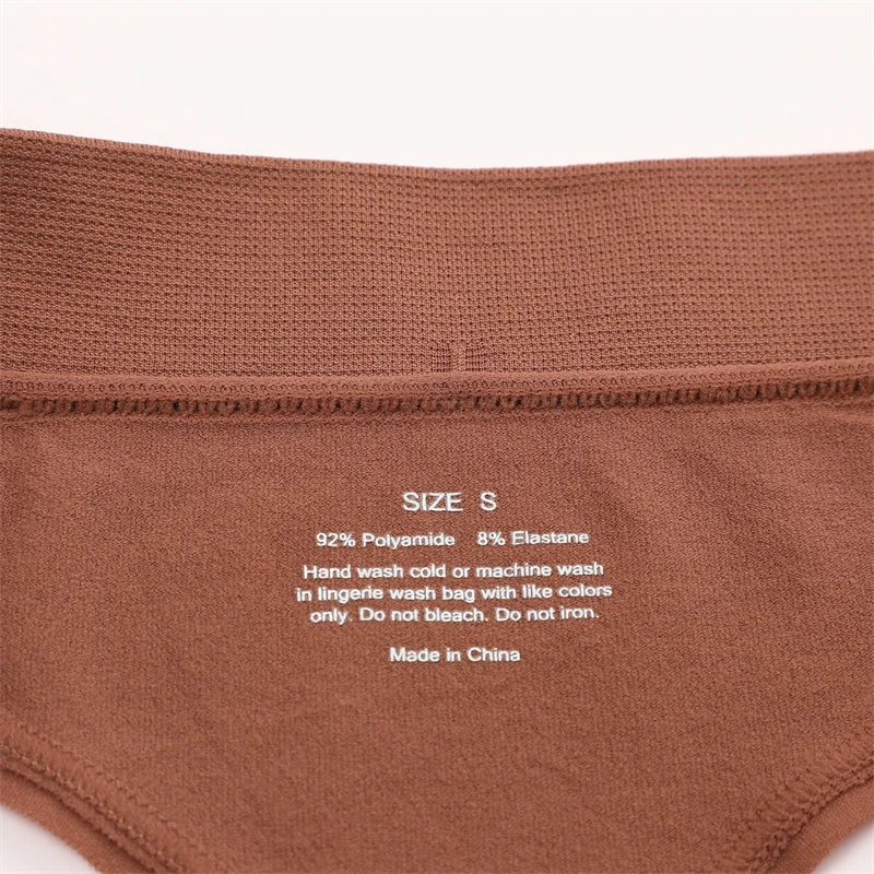 3PCS Seamless Women's Lingerie Female Thongs Sexy Underwear Low-Rise Underpant Women's Panties Intimates Bikini Briefs S-XL