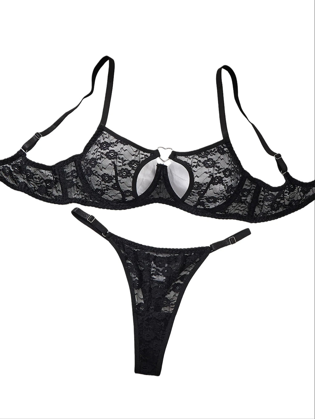 Elegant Design Bra And Panties Set with Unique Heart Buckle Comfortable Fashion Underwear Suitable for All Occasions
