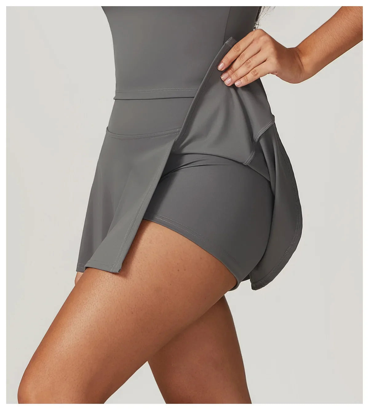 New Yoga Short Skirt Women Summer Comfortable Slit Yoga Skirt Fitness Outdoor Riding Skirt Anti-voyeur Sports Skirt High Quality