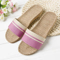 Hemp Casual Slippers Women Home Flats Spring Summer Luxury Designer Shoes Ladies 2026 Fashion Indoor Slides Couple Lightweight