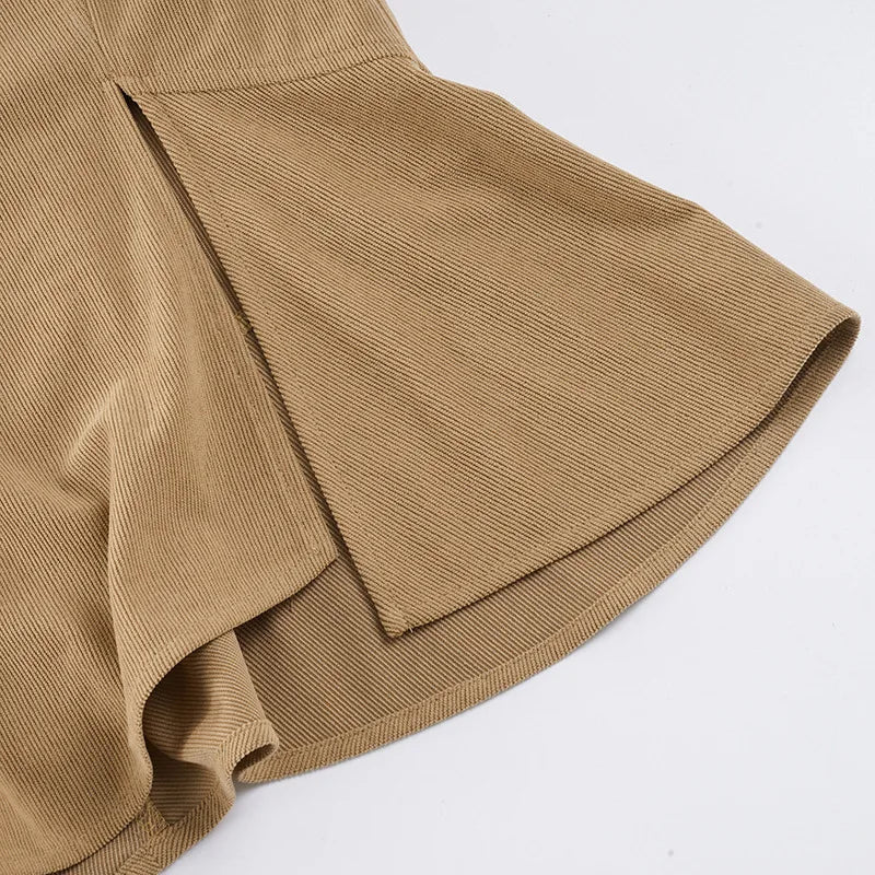 Trendix Women's Vintage Midi Skirt 2026 Summer High Waist Slim Ruffle Fishtail Skirts Party Side Slit Elegant Embroidery Skirt