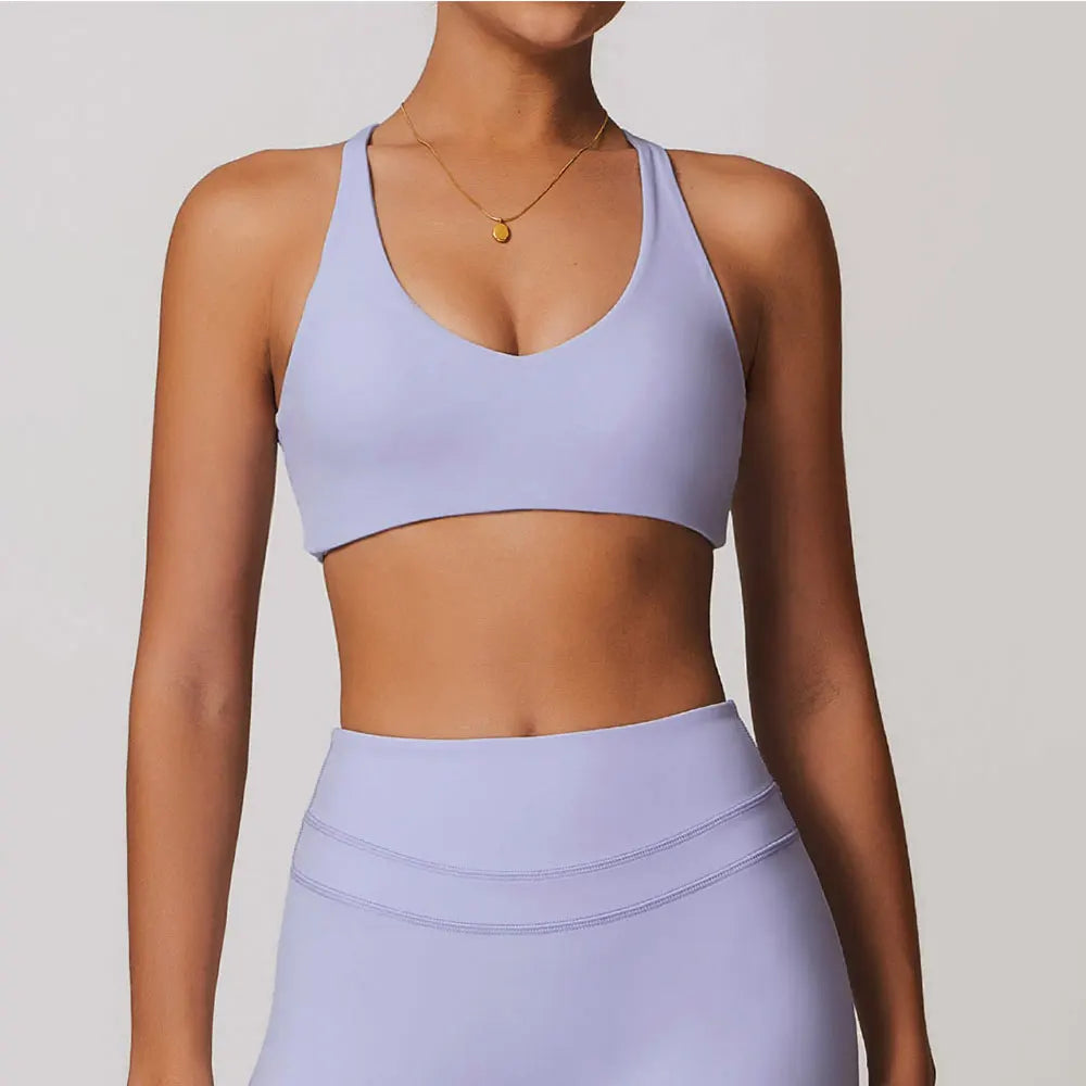 mikeyoga Women Sports Bra Gym Push Up Bra Running Bralette Yoga Top Stretch Underwear Workout Fitness Tank Top Women Sports Vest
