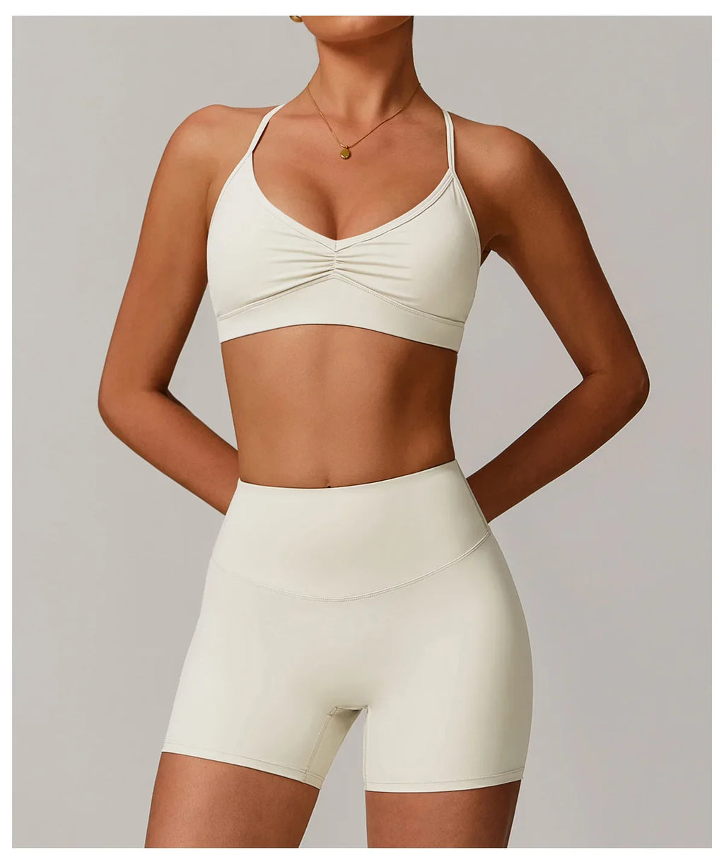 Gym Underwear Women Sport Bras Sports Bra Anti-sweat Breathable Yoga Bra Shockproof Crop Top Fitness Top Push Up Workout Tops