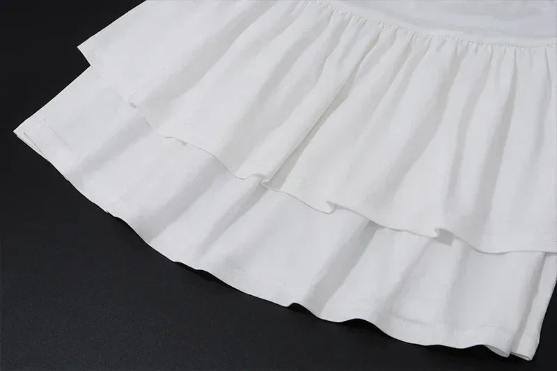 WhereMery Korean Sexy Mini Dress Y2K Sleeveless Bow Lace Playful Summer Tank Dresses Nightclub Party Playful Evening Dresses