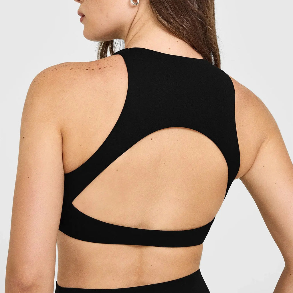 NCLAGEN Softmotion High Neck Sports Bra Push-up High Suport Gym Tank Top Fitness Pilates Running Sports Underwear Workout Yoga