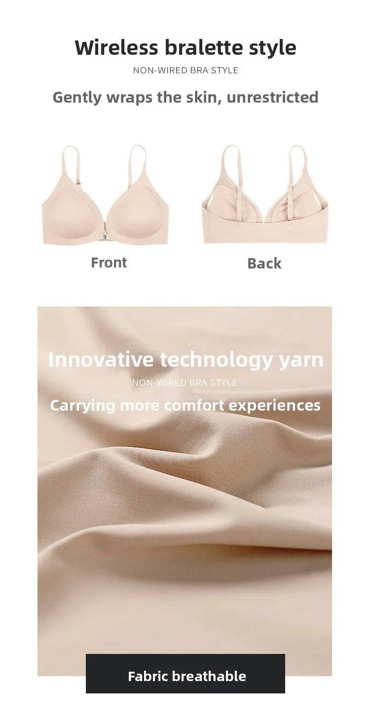 American Women's High Waist Seamless Bra and Panties Set Underwear Breathable Comfort Briefs S-2XL Thong Soft Underwear