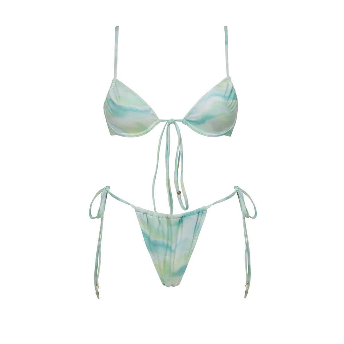 Shiny Diamond Bikini Set Sexy Women Swimsuit Push Up Swimwear Female Bandeau Biquini Halter Bathing Suit Blue Bodysuit Beachwear