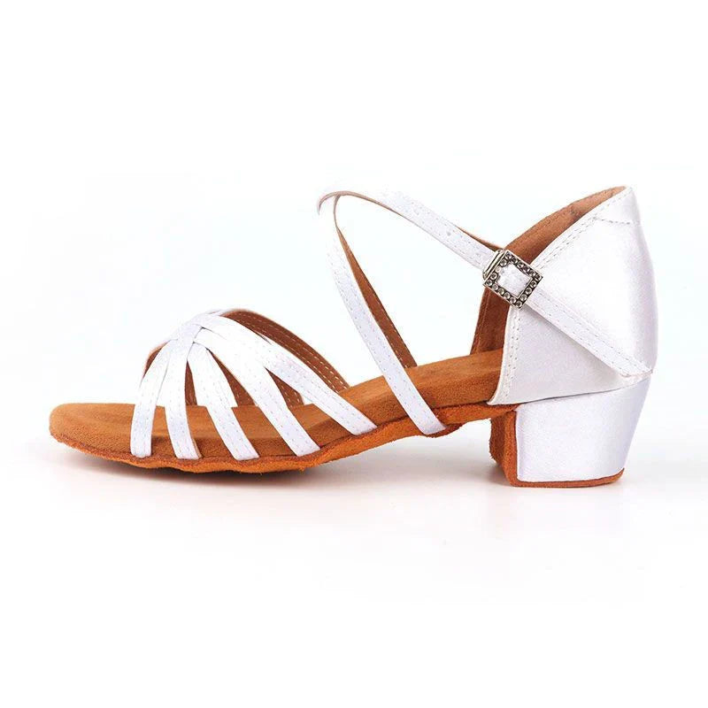CLYFAN Children Dance Shoes for Girls Ballroom Latin shoes Ladies Modern Tango Dancing Women Latin Shoes Salsa Sandals
