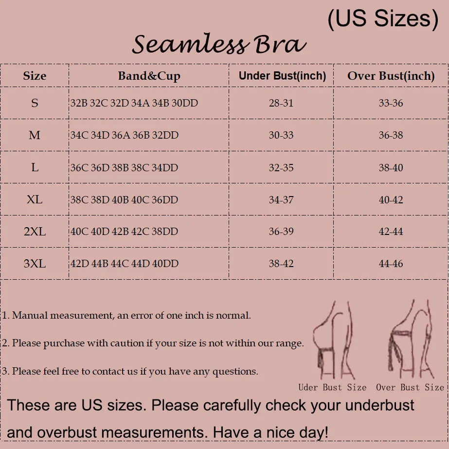 Women's Wire-free Seamless Bra Solid Color Full Cup Thin Molding Underwear Seamless Push-up Comfortable Underwear