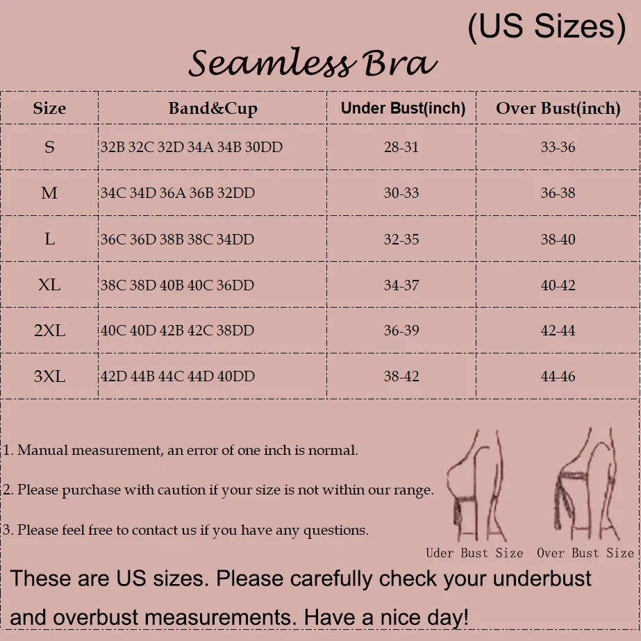 Women's Wavy Smooth Bra Wire-free and Seamless Bra Supports Side Breast Prevents Sagging Comfortable and Pushes Up
